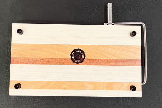 Maple, Tiama & Cherry Cheese Slicer 7" x 13" x 3/4"