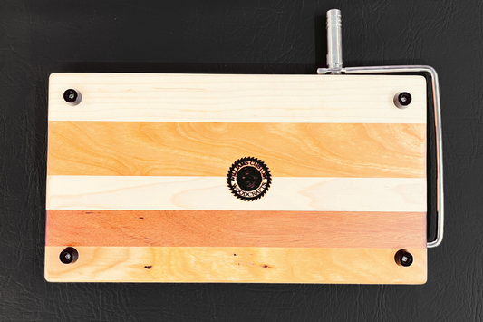 Maple, Tiama & Cherry Cheese Slicer 7" x 13" x 3/4"