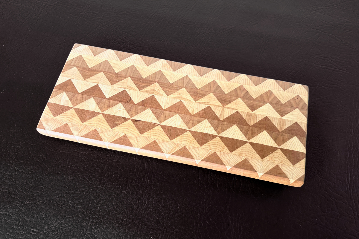 Cherry & Maple End Grain Vanity Tray 5" x 12" x 5/8"