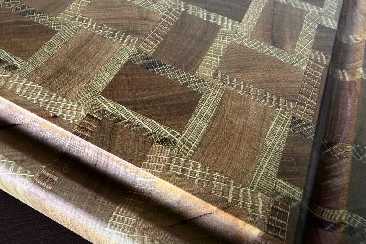 Cherry & White Oak End Grain Basketweave Pattern 11-1/4" x 16-1/2" x 1-1/4"