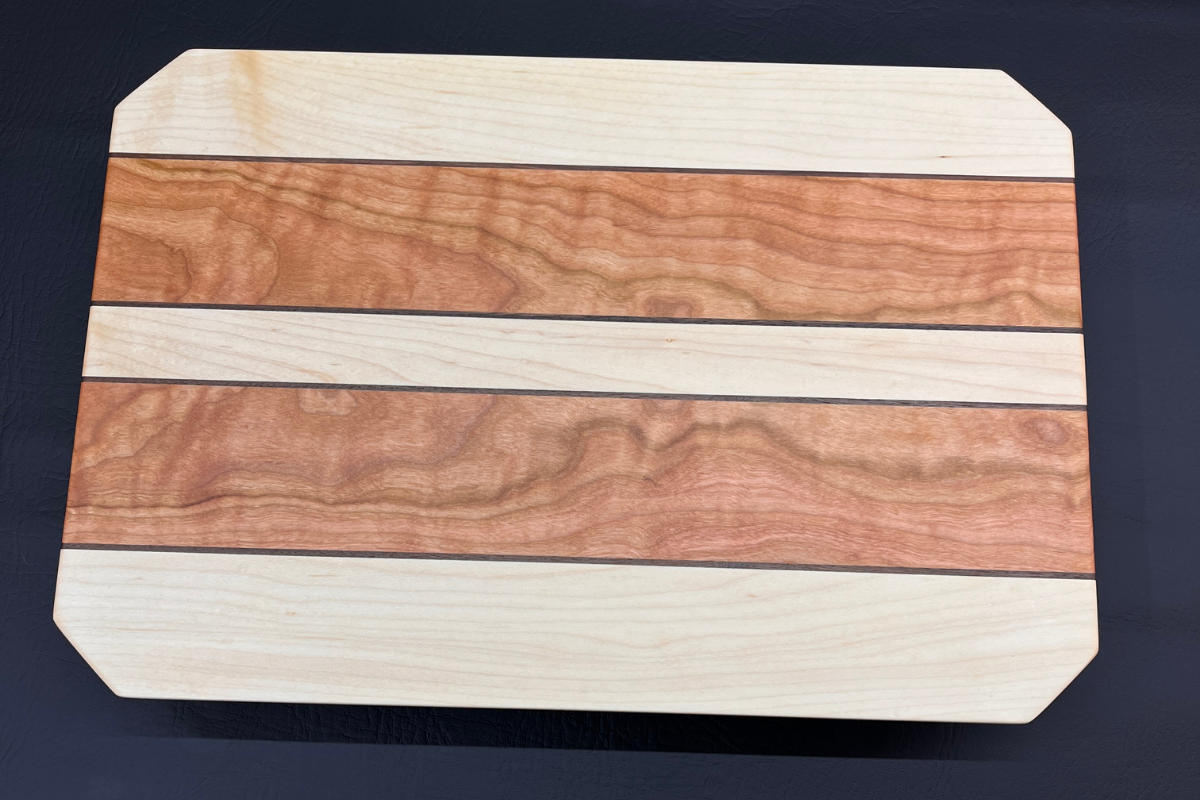 Cherry, Maple & Walnut Cutting Board 10.75" x 16" x .75"