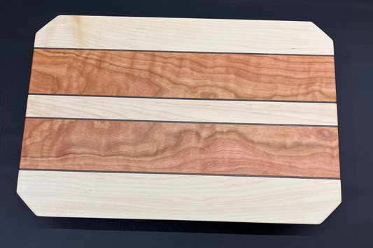 Cherry, Maple & Walnut Cutting Board 10.75" x 16" x .75"
