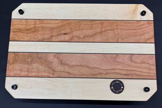 Cherry, Maple & Walnut Cutting Board 10.75" x 16" x .75"