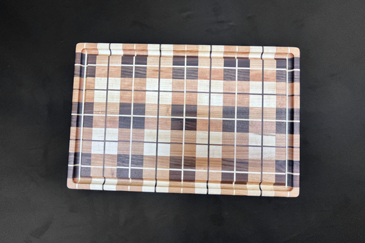 Maple, Cherry & Walnut Edge Grain Cutting Board 10.25" x 15.75" x 1.25"