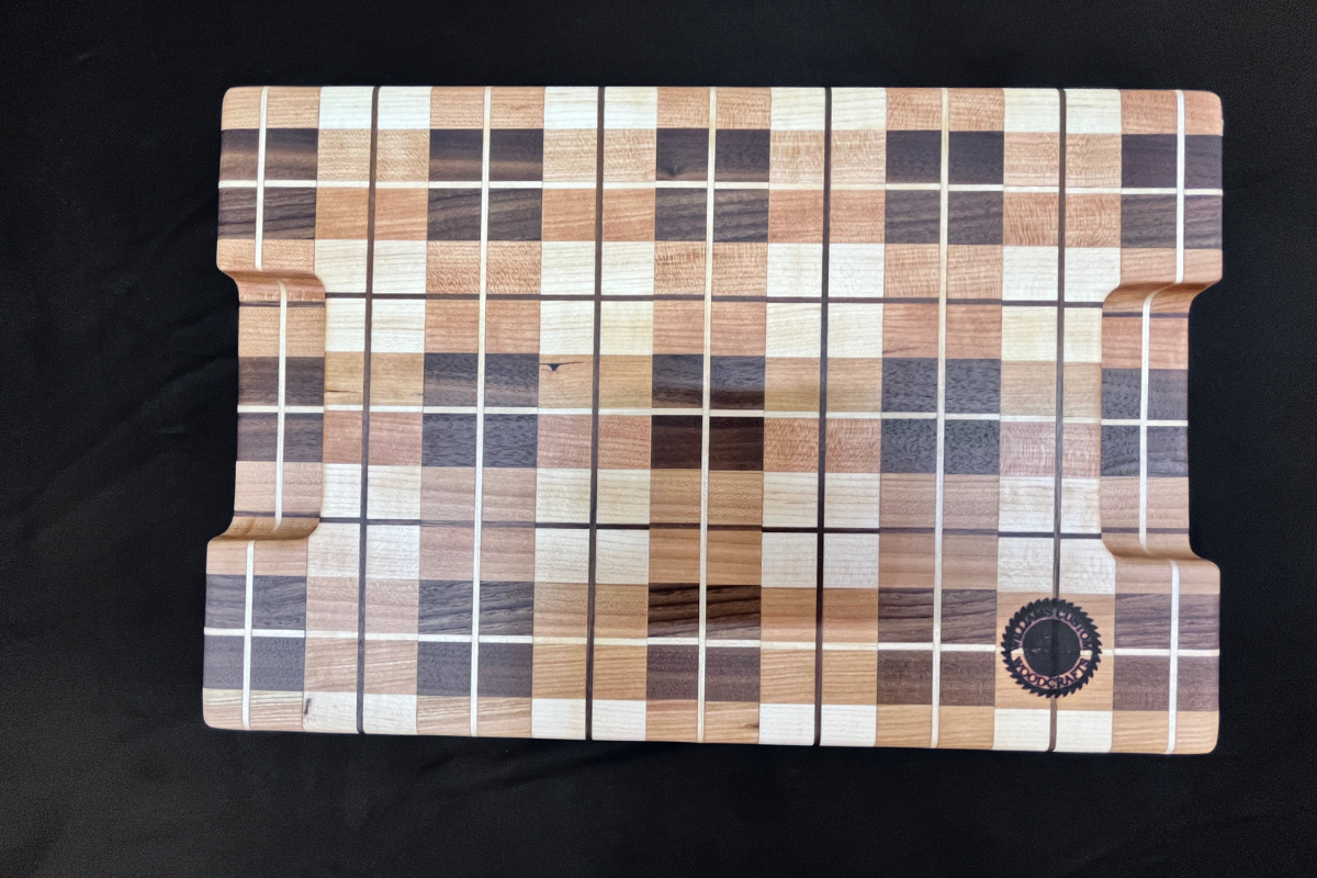 Maple, Cherry & Walnut Edge Grain Cutting Board 10.25" x 15.75" x 1.25"