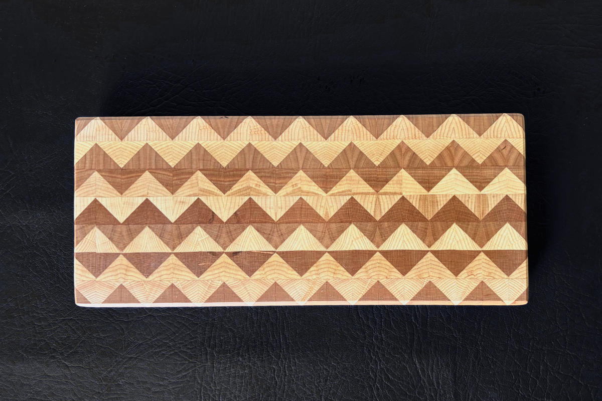 Cherry & Maple End Grain Vanity Tray 5" x 12" x 5/8"