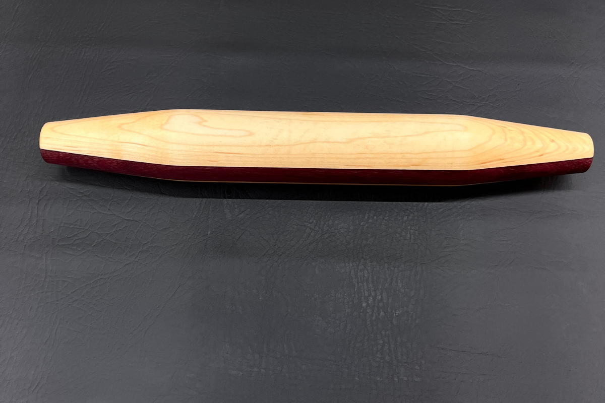French Pastry Rolling Pin – Cherry, Maple & Purple Heart Hardwood - 16.5" x 2.25"