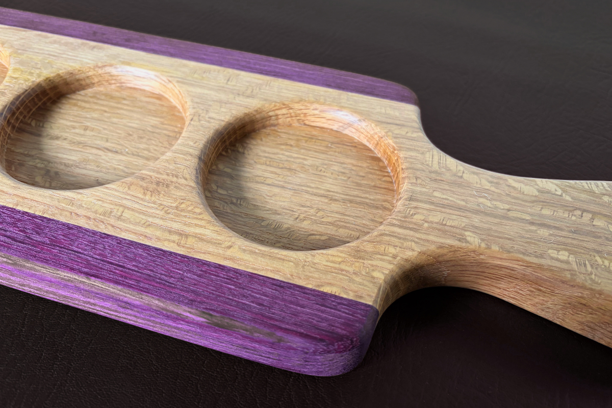 White Oak & Purple Heart Flight Board 5-3/4" x 20" x 1"