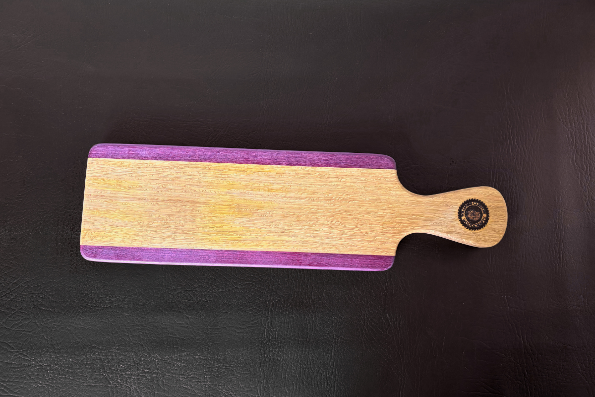 White Oak & Purple Heart Flight Board 5-3/4" x 20" x 1"