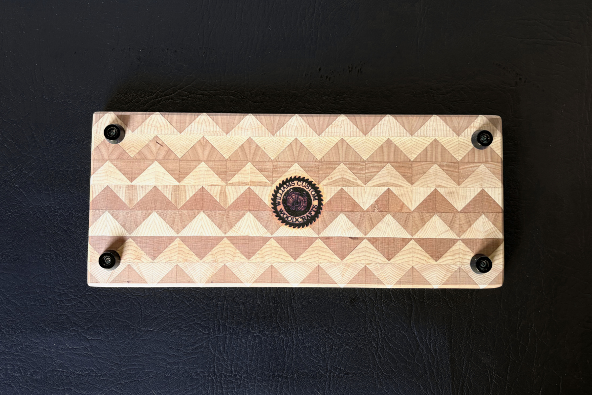 Cherry & Maple End Grain Vanity Tray 5" x 12" x 5/8"