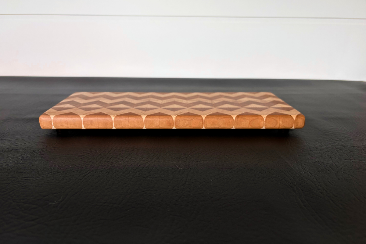 Cherry & Maple End Grain Vanity Tray 5" x 12" x 5/8"