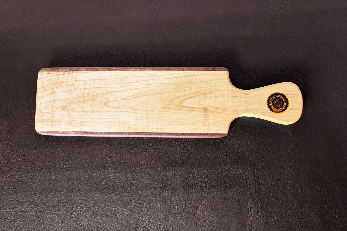 Curly Maple & Walnut Flight Board 5-1/4" x 20" x 7/8"