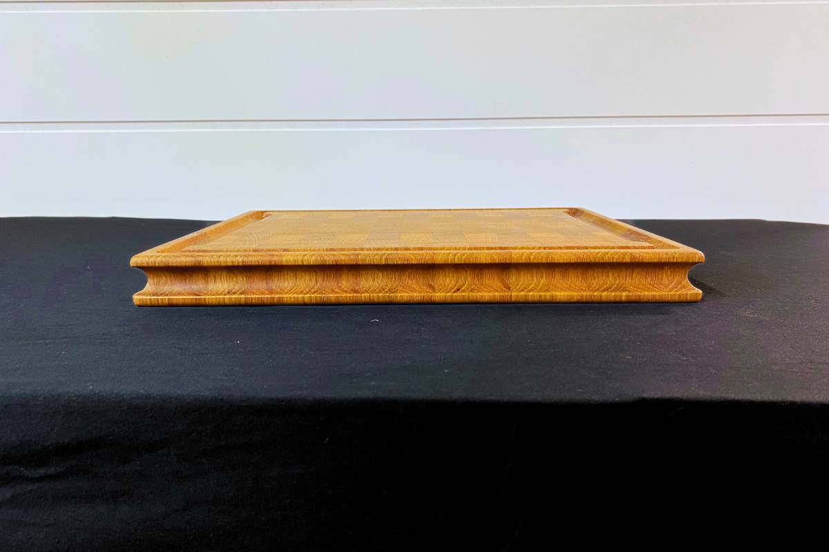 White Oak End Grain Cutting Board with Juice Groove — 11.5" x 14" x 1.25"