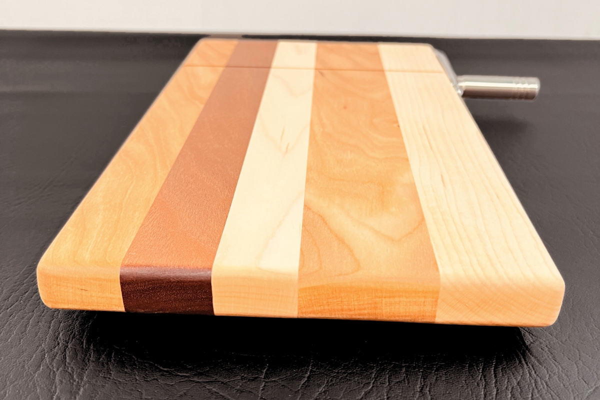 Maple, Tiama & Cherry Cheese Slicer 7" x 13" x 3/4"