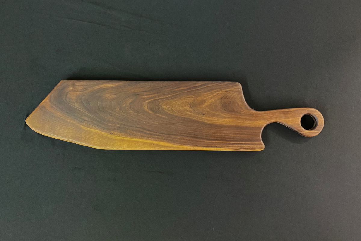 Live Edge Black Walnut Charcuterie Board — 6.25" x 26.5"