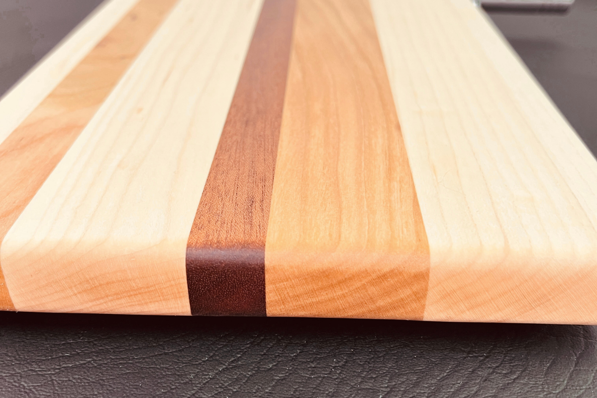 Maple, Tiama & Cherry Cheese Slicer 7" x 13" x 3/4"