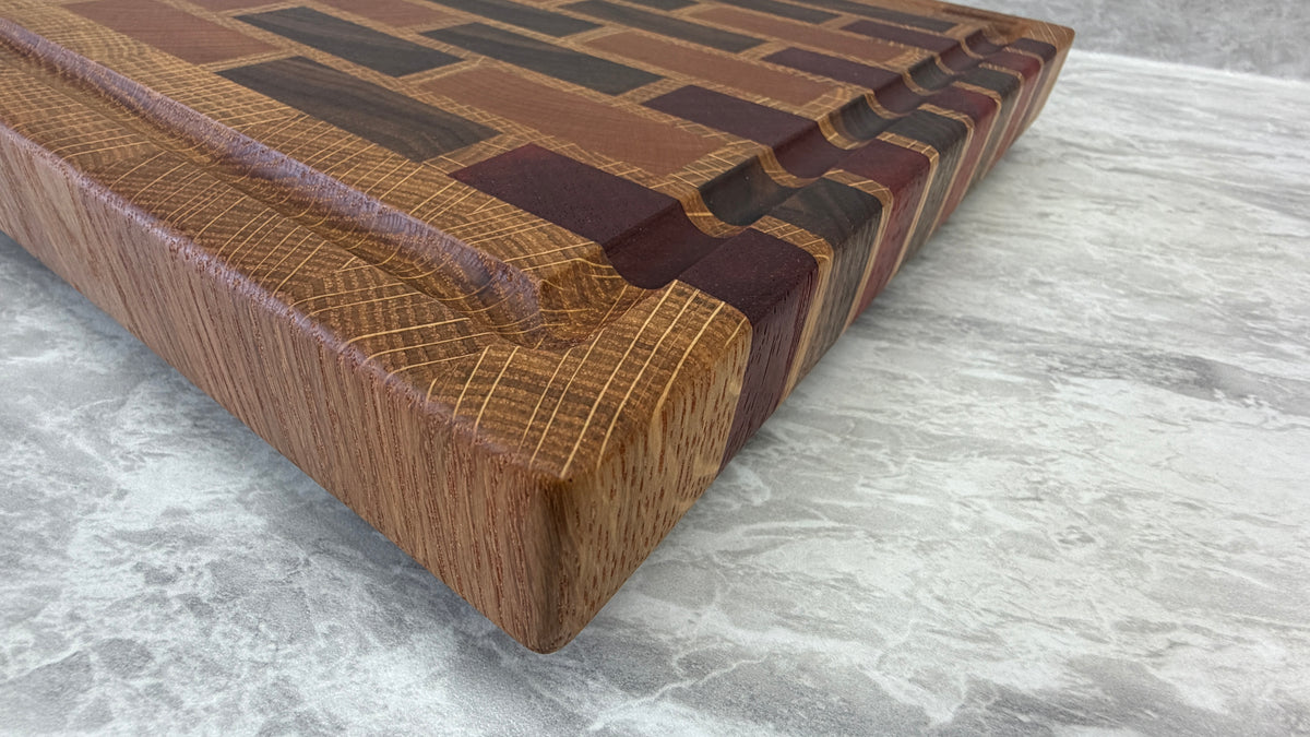 Brick Pattern End Grain Cutting Board 10-3/4" x 15-3/4" x 1-1/4"